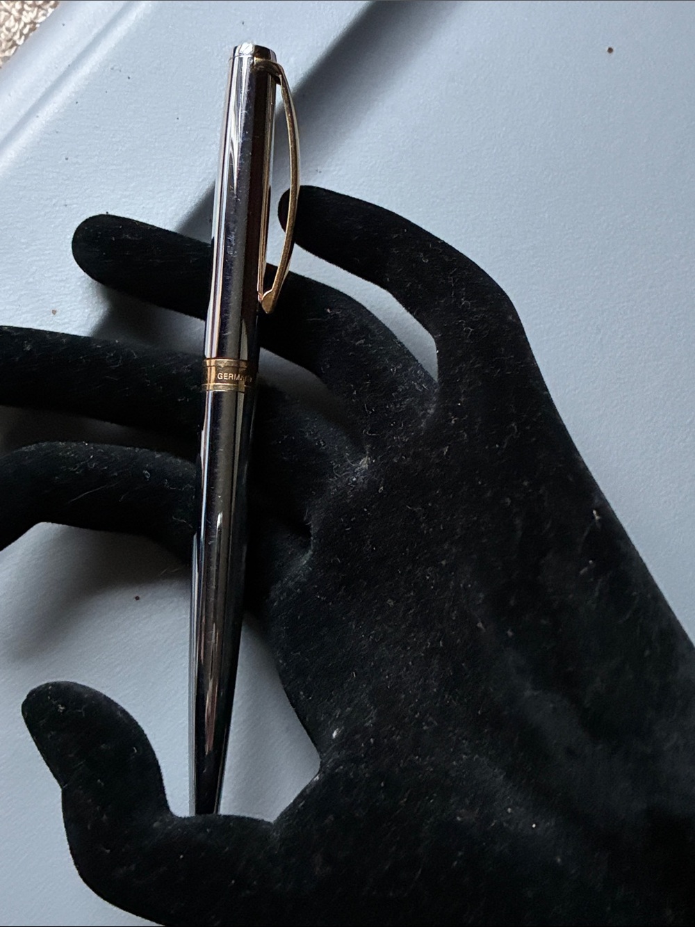 Tiffany & Co. 2 Tone T Clip Ballpoint Pen Chrome